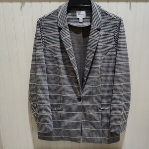 Nine West Women's Plaid Blazer